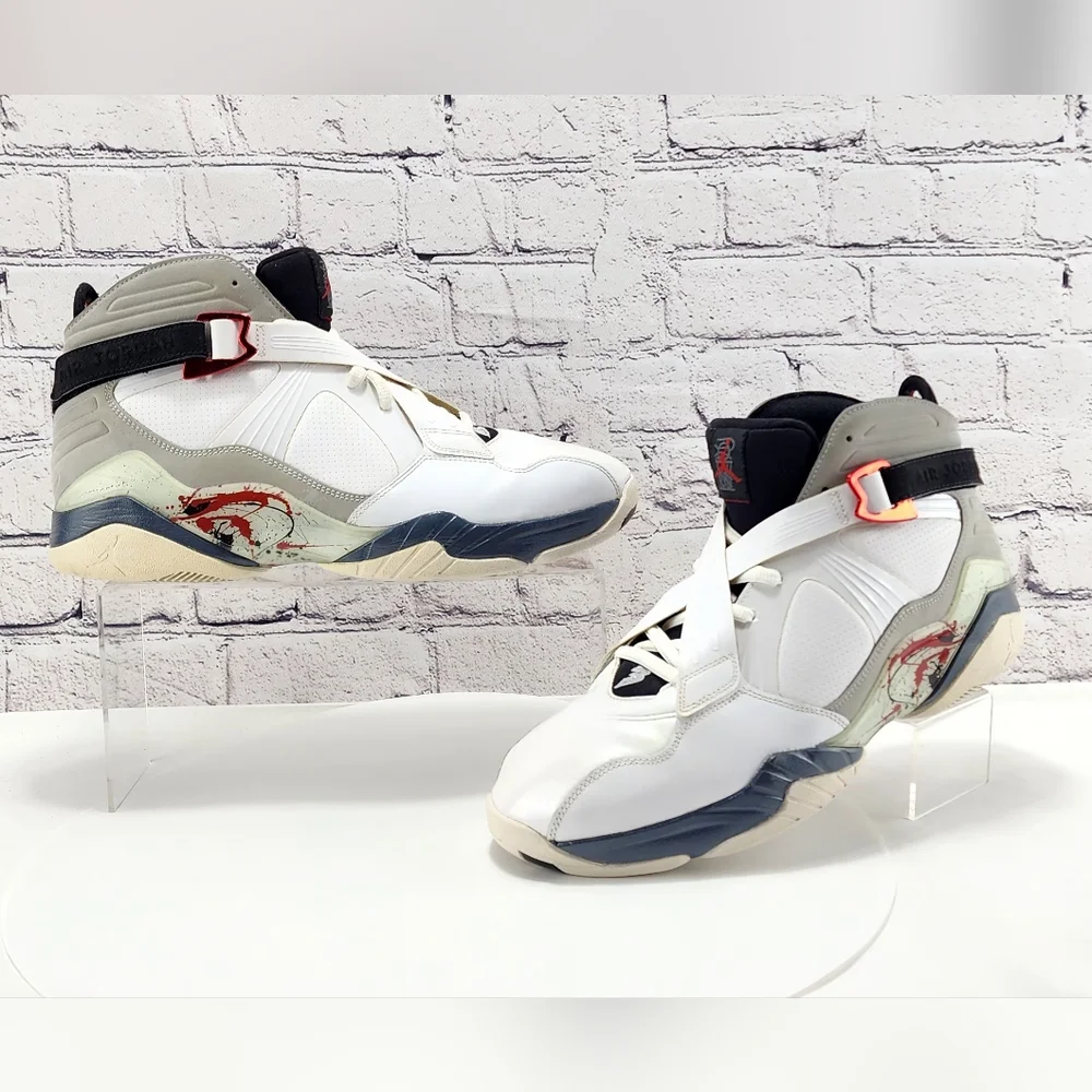 AIR JORDAN 8.0 VARSITY RED 2011- Sneakers, White/neutral Grey/flint, size 13